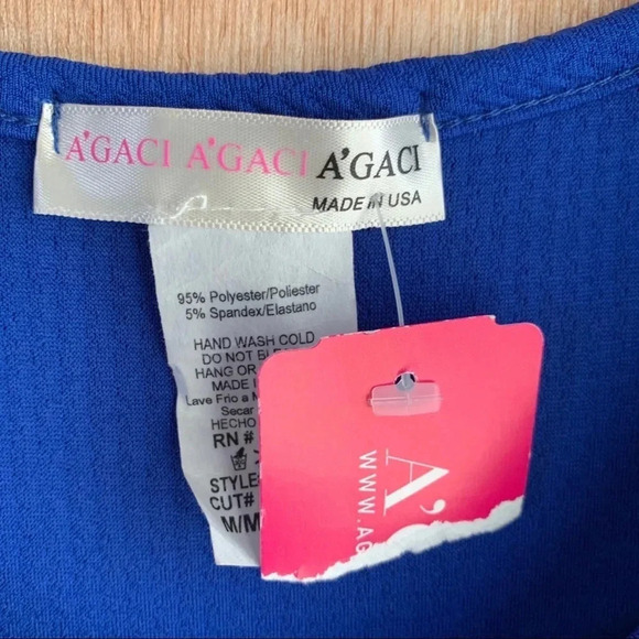 **NEW A’GACI Colorblock Sleeveless Bodycon Dress - Picture 6 of 8